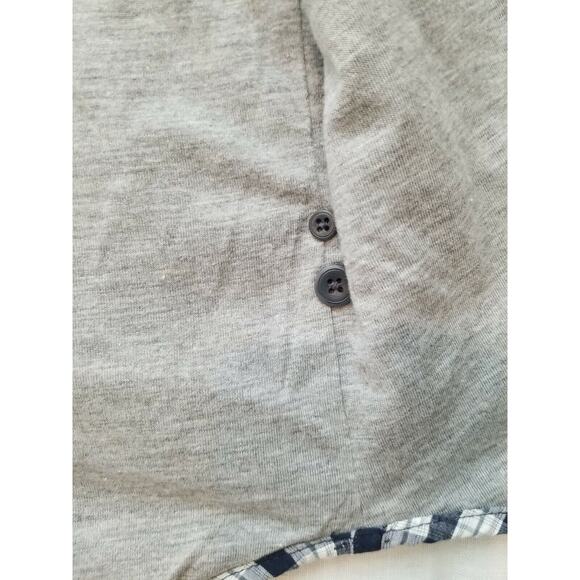 Vintage High Sierra Cotton Blue Plaid LS Shirt with Grey Poly Blend Lining~XXL - Picture 6 of 12